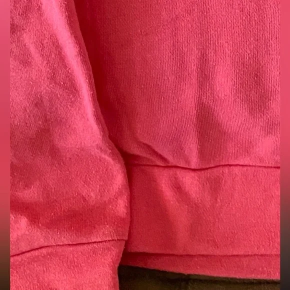 Girls Kids Pink Adidas Pullover - Picture 2 of 4